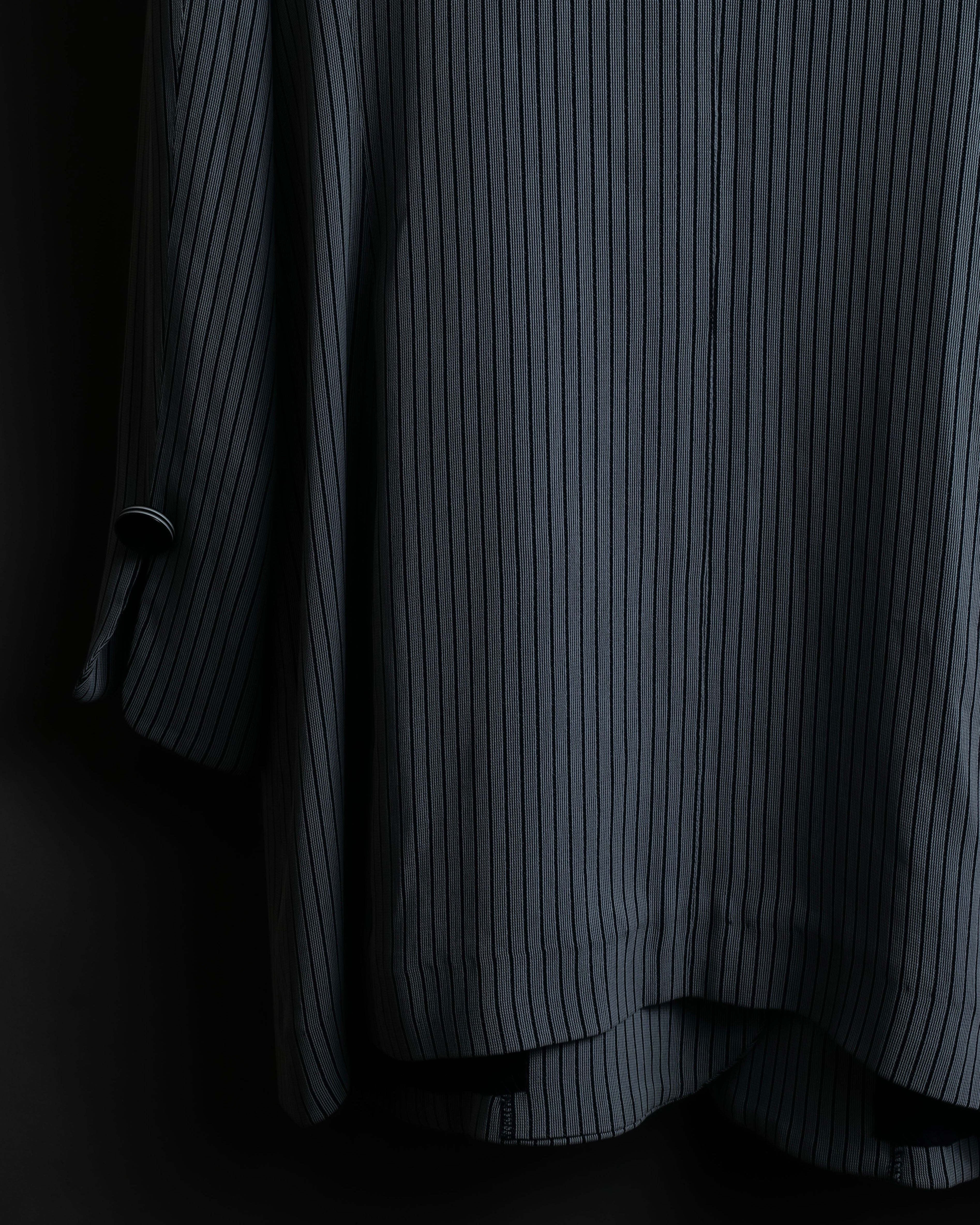 "Christian Dior" Pinstripe collarless jacket