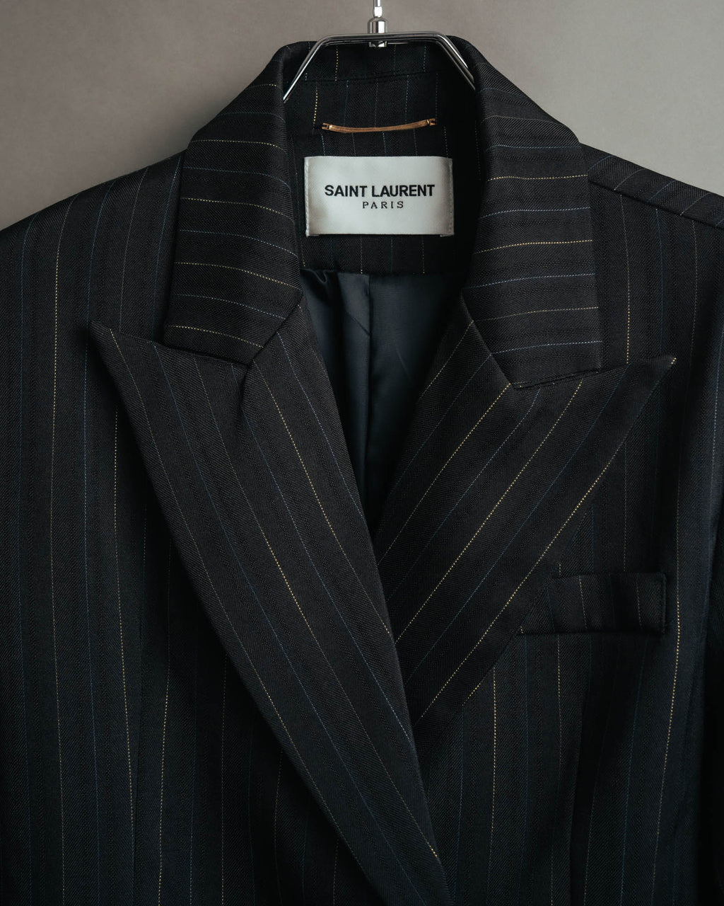 -SPECIAL-“SAINT LAURENT” 18's- Modern pinstripe double breasted jacket