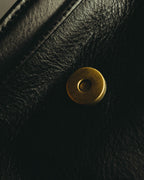 “SAN HIDEAKI MIHARA” 2000’s-2010’s black leather chain shoulder bag