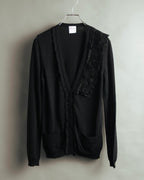 "RED VALENTINO" 10's Feminine merino wool knit cardigan