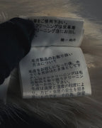 "BURBERRY BLUE LABEL" 00’s Shearling cable-knit pockets coat