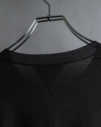 "BOTTEGA VENETA" High quality wool charcoal brown knit