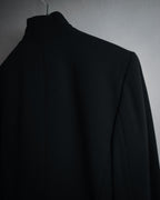 "Max Mara" 00’s Minimalist wrap-front structured jacket