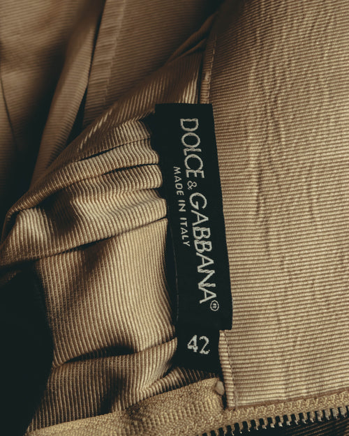 "DOLCE & GABBANA" 10's Lustrous pleated silk skirt