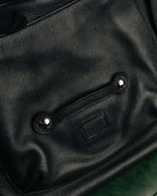 “Salvatore Ferragamo“ 2000’s Wood Gancini leather shoulder bag