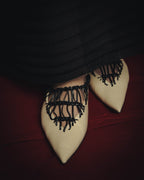 -SPECIAL- “JIL SANDER” 2020’s interwoven strap pointed-toe flat shoes