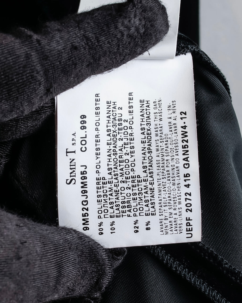 "ARMANI COLLEZIONI" Satin switched design velvet jacket