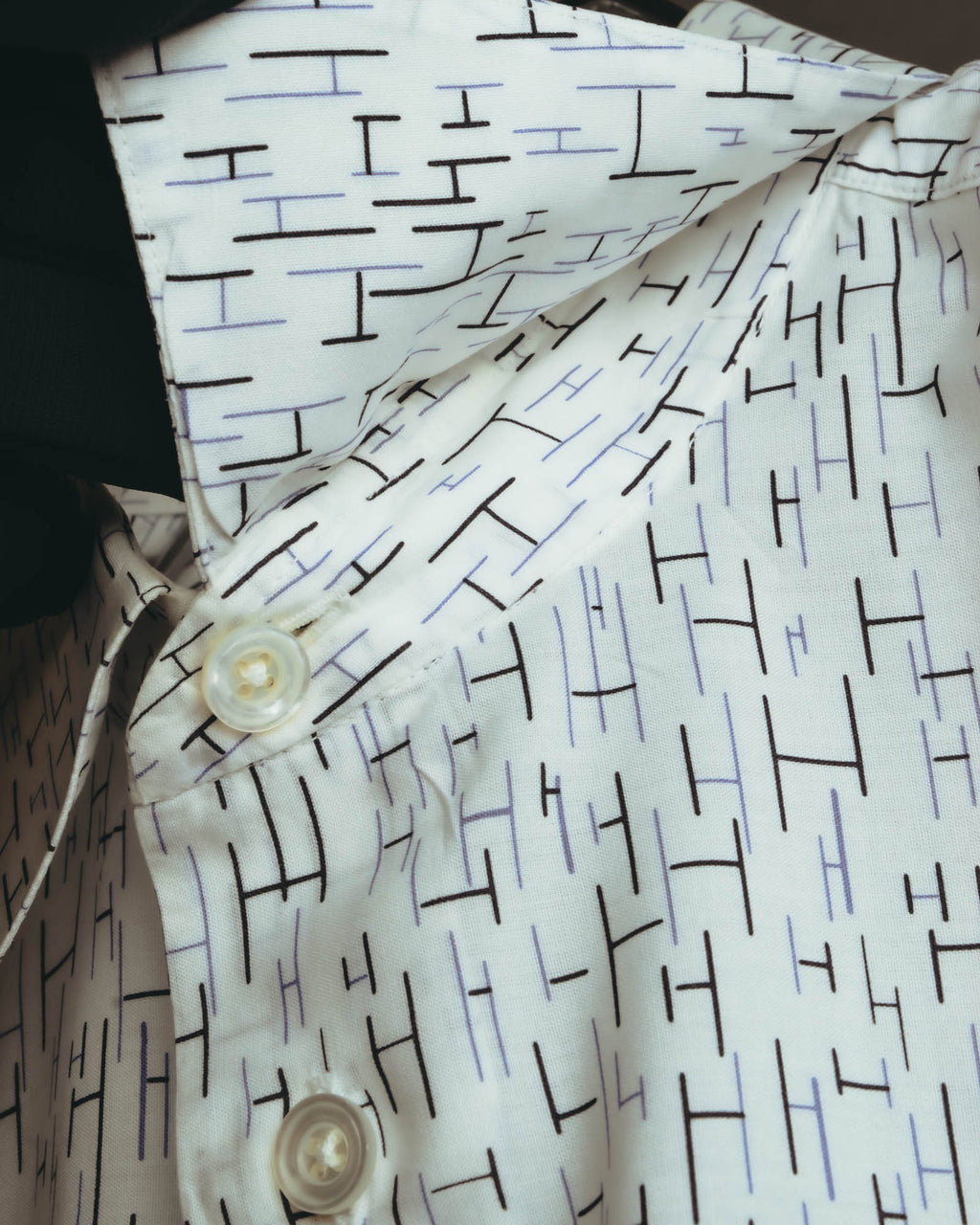 "Hermès" 00's-10's Monogram print cotton long sleeve shirt