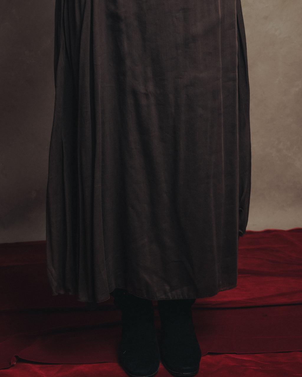 -SPECIAL- “CHANEL”90’s asymmetrical draped long skirt