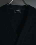 "JIL SANDER" 10’s minimalist satin covered buttons
wool cardigan