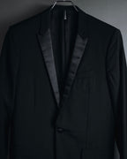 "Dior Homme" Chris Van Assche design satin lapel tuxedo set up