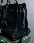 "Saint Laurent" Sac du Jour leather combination 2way bag