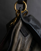 "MIU MIU" Overflap gold Parts design 2-way bag