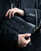"MAISON MARGIELA" Calf leather chain shoulder wallet bag