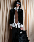 "GUCCI" Velvet shaped shawl collar tailored jacket