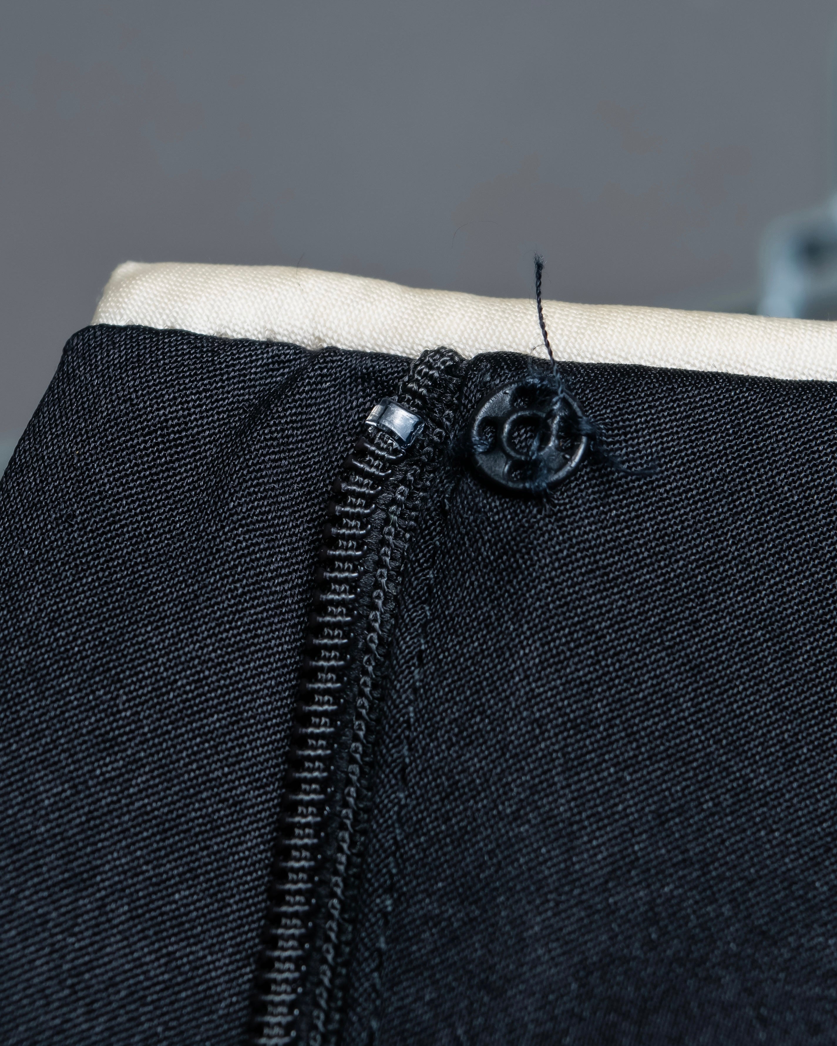 “CHANEL” Designed hem silk flare pants