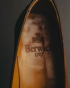 “Berwick 1707” 2010’s Patina aniline leather double monk shoes