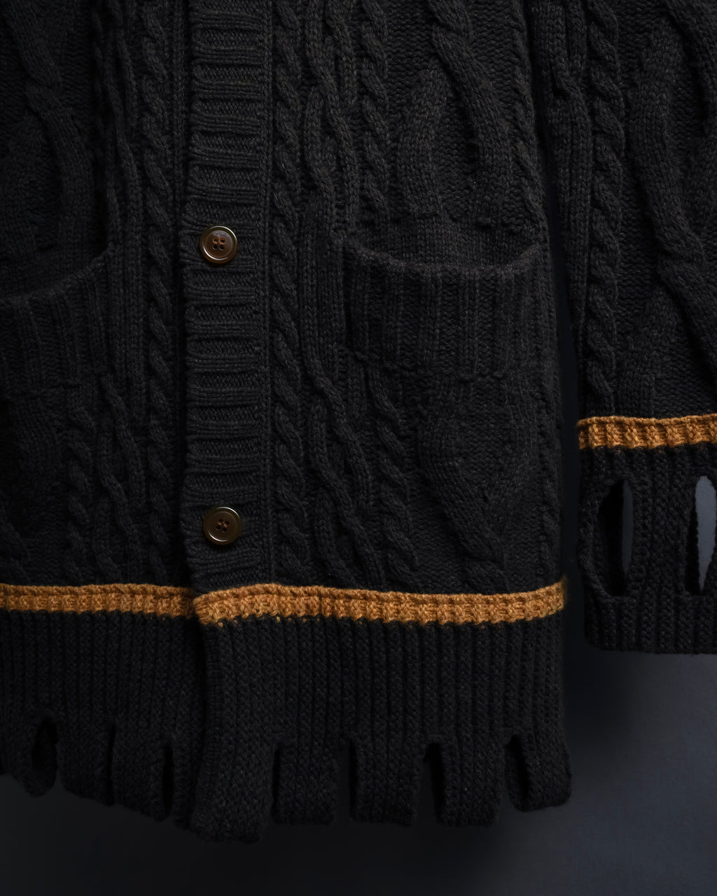 "Vivienne Westwood" Orb logo engraved cable knit cardigan