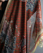 “Louis Vuitton” Monogram world map silk scarf