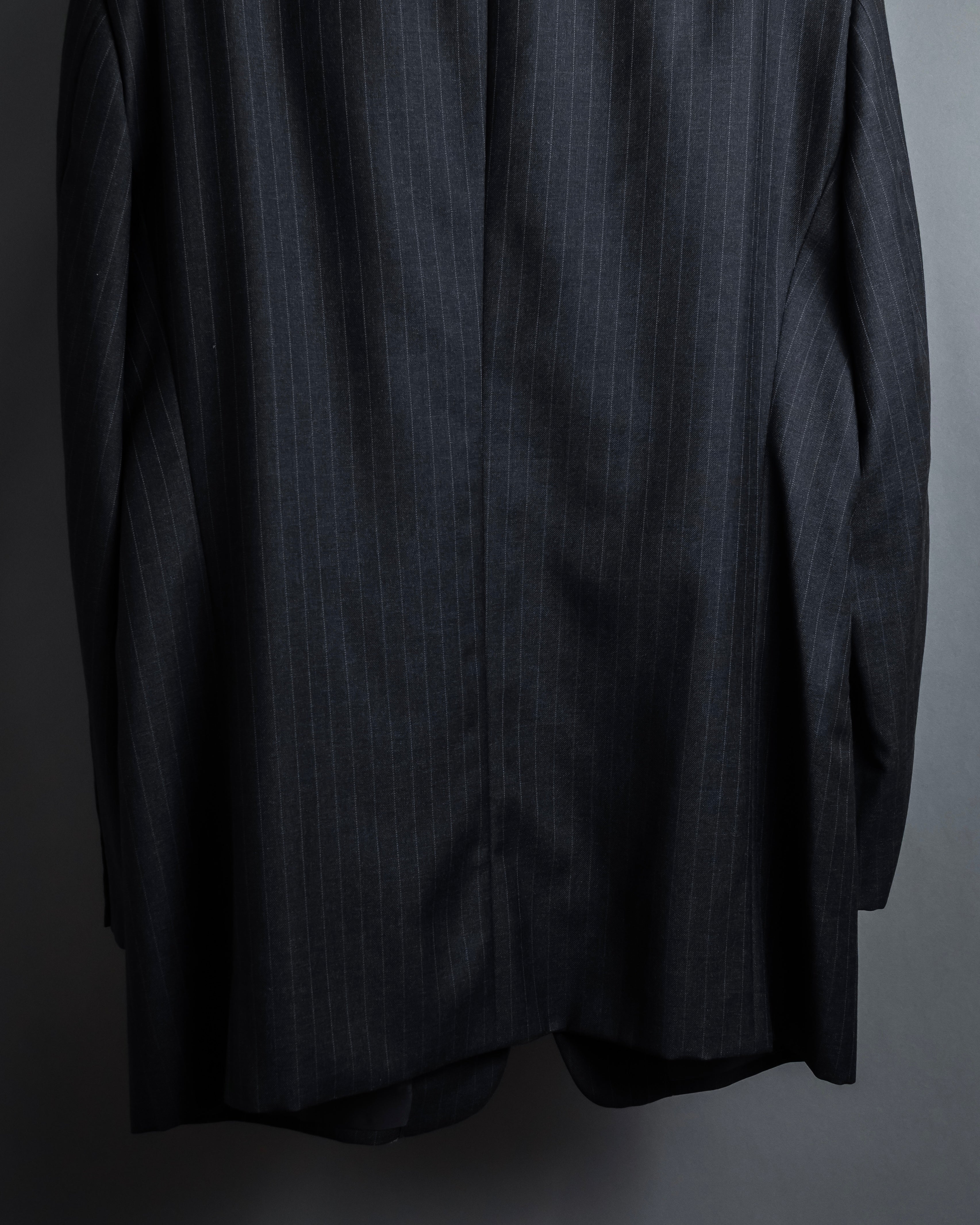 "ARMANI COLLEZIONI" Deep charcoal pinstripe set up