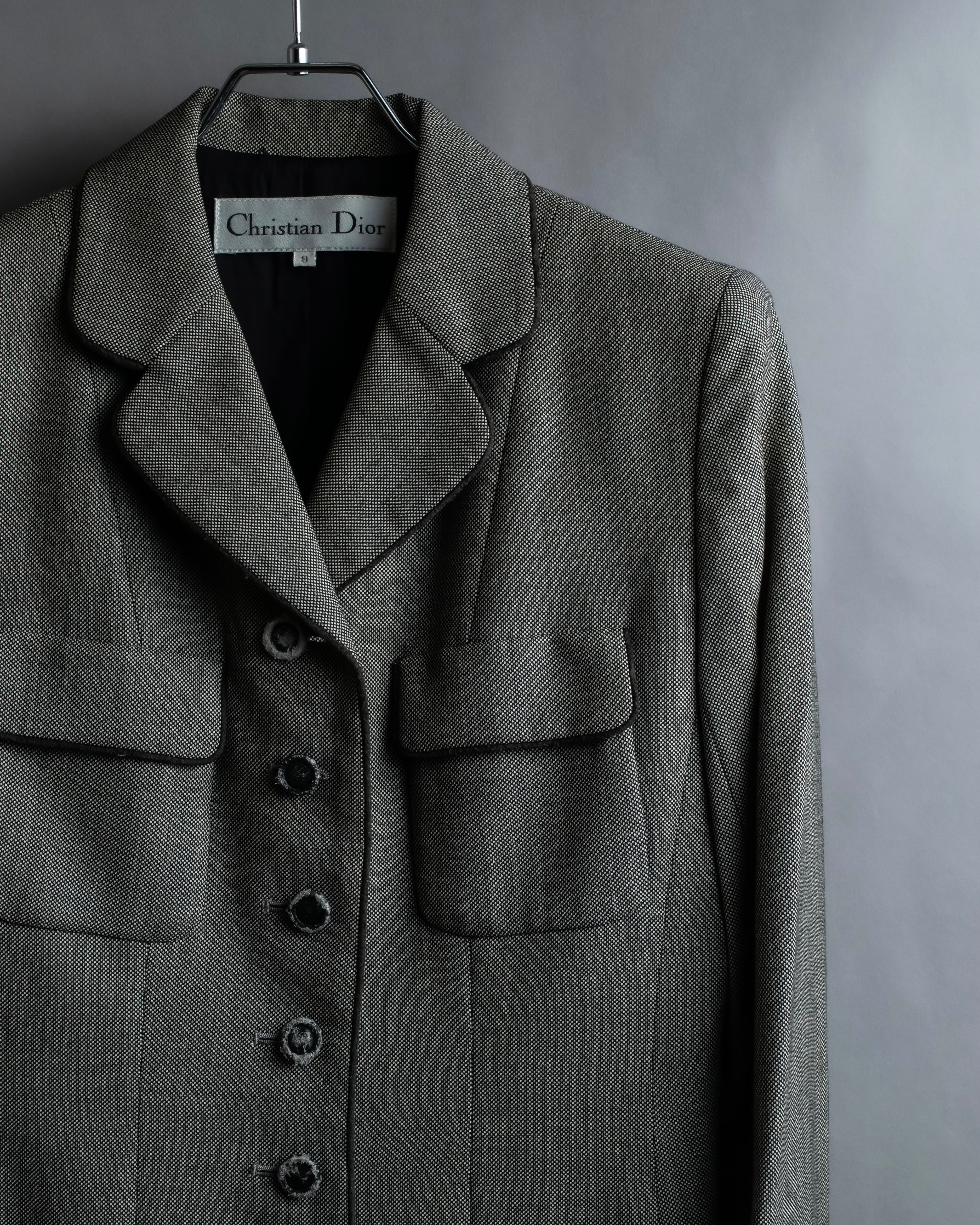 "Christian Dior" Flap pocket detail military tailored jacket