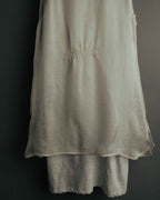 -SPECIAL- “Brunello Cucinelli” 00’s-10’s Sheer layered sleeveless tunic dress