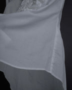 "Dolce & Gabbana" Tiered frill design white shirt