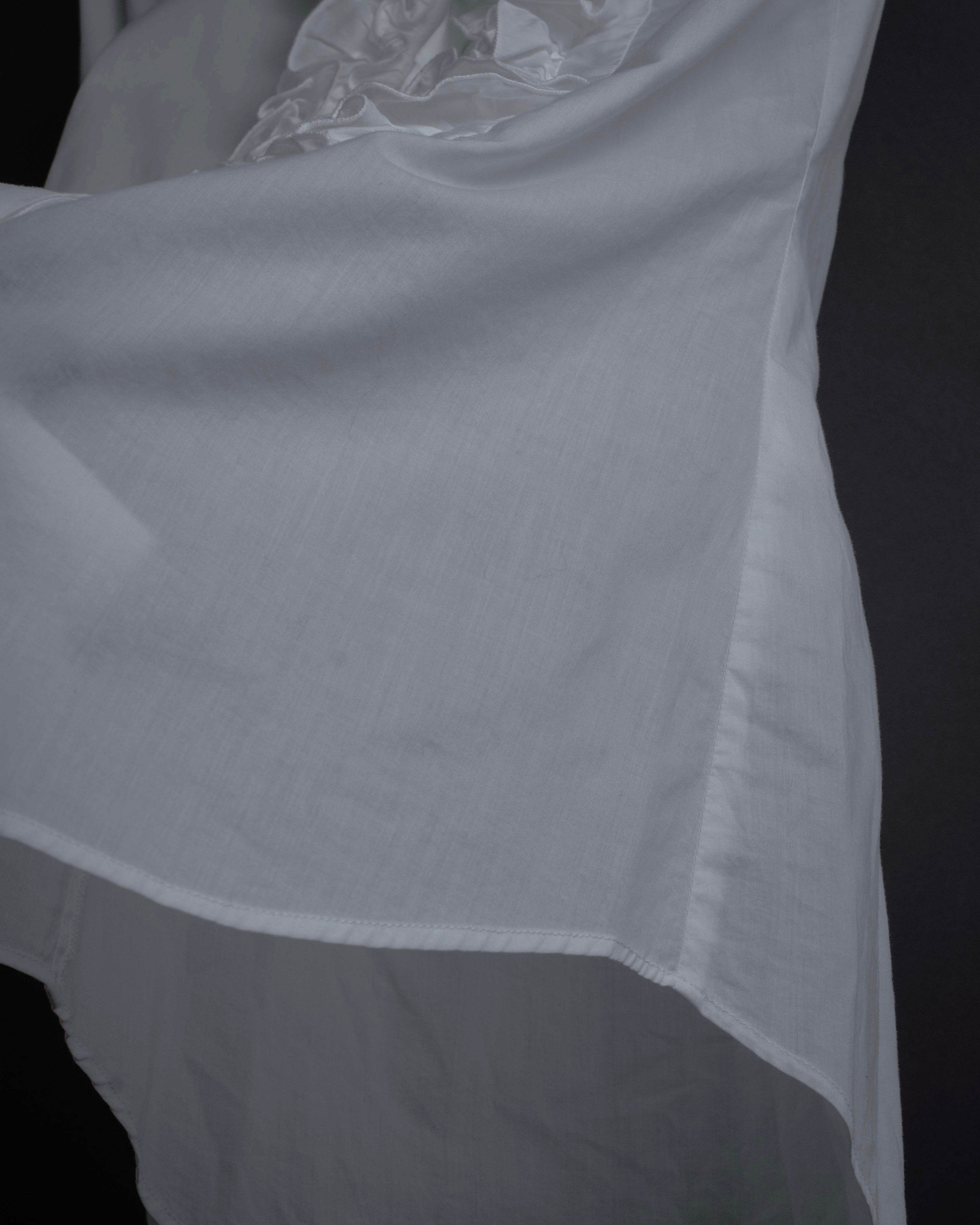 "Dolce & Gabbana" Tiered frill design white shirt