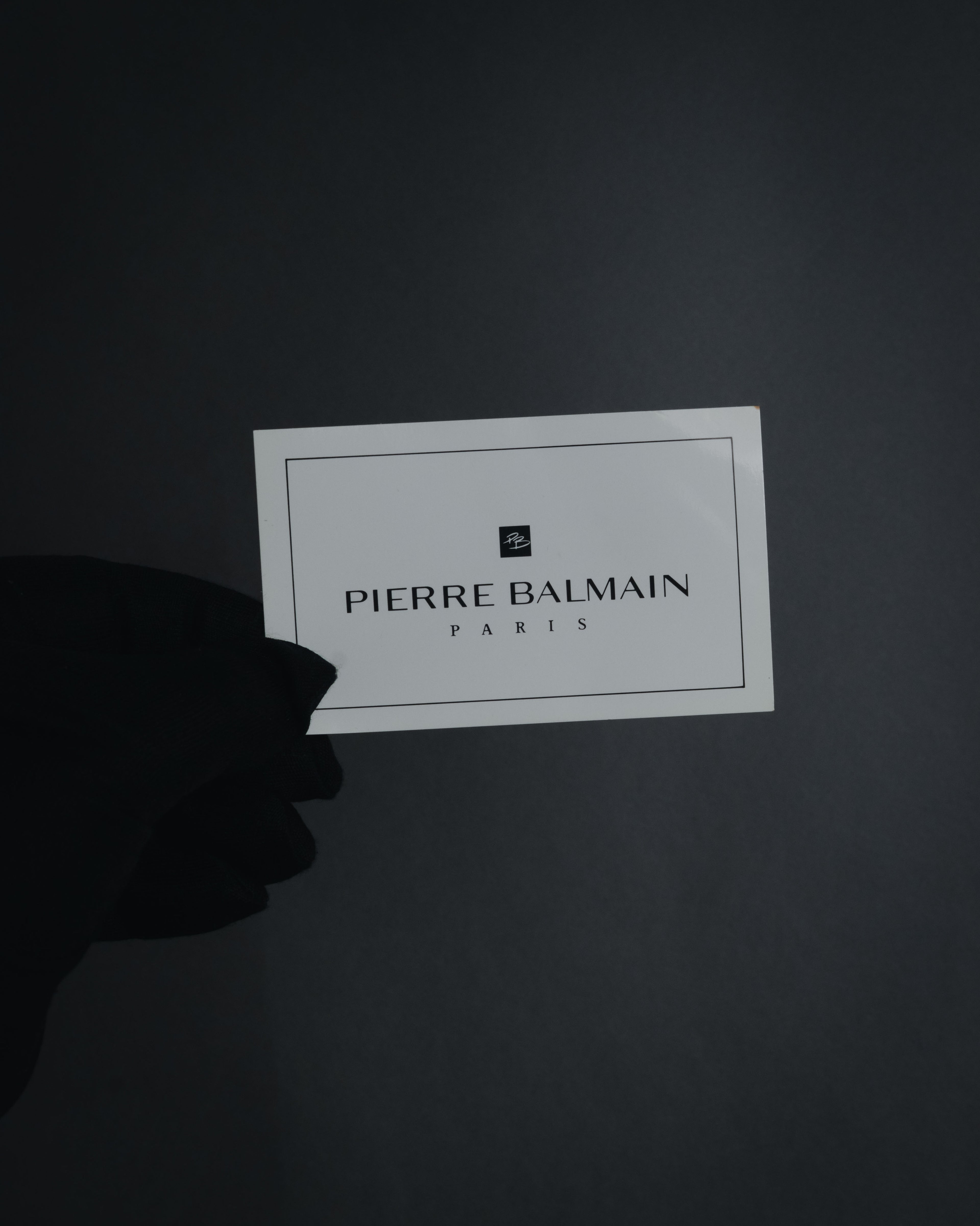 "PIERRE BALMAIN" 80’s-90’s box calf gold bar top handle bag