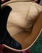 "GUCCI" Aristocratic crest charm suede shoulder bag