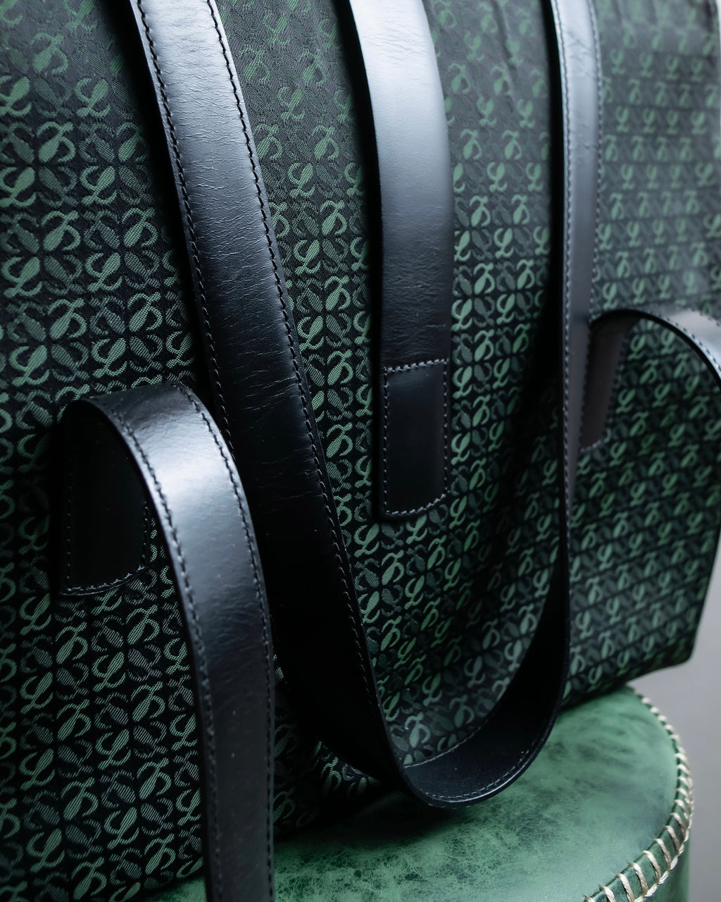 "LOEWE" Anagram pattern combination leather shoulder bag