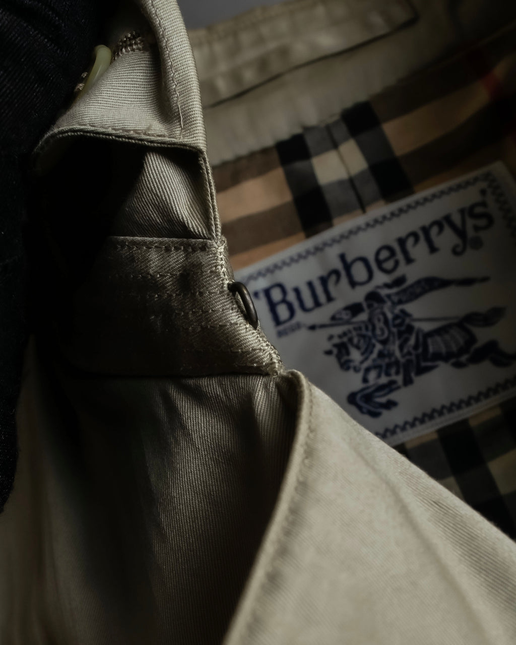"BURBERRYS" Classic military detail maxi length trench coat