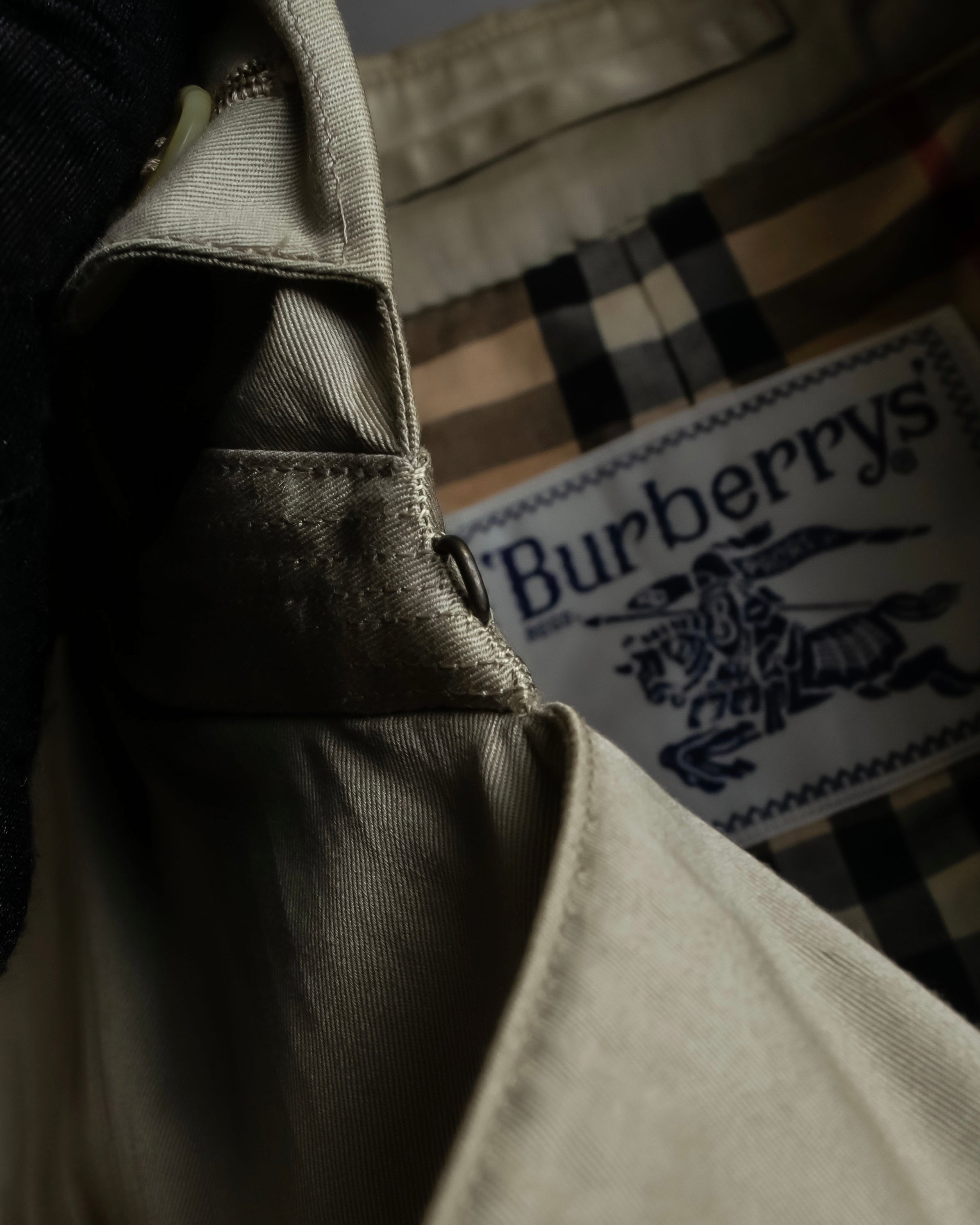 "BURBERRYS" Classic military detail maxi length trench coat