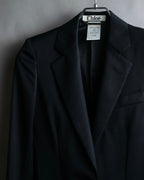 "Chloe" Oversized wool matte black set up