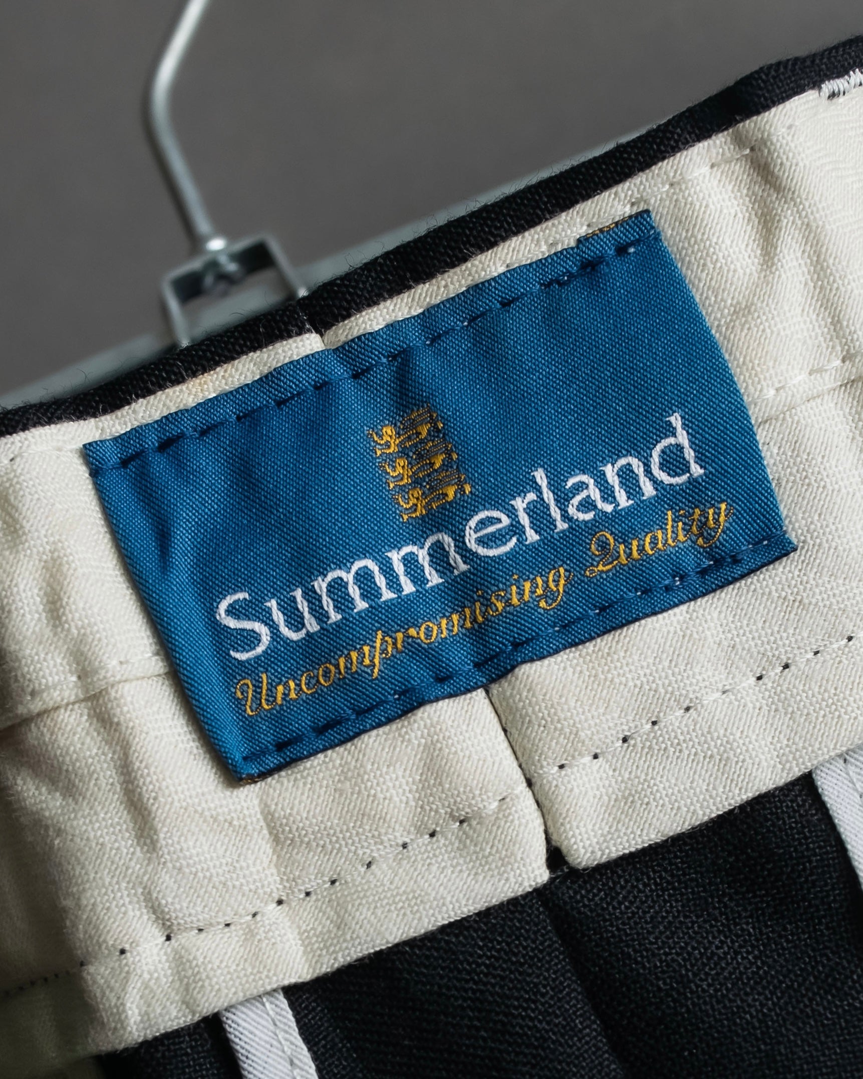 "Vintage high-waisted wide tapered slacks"