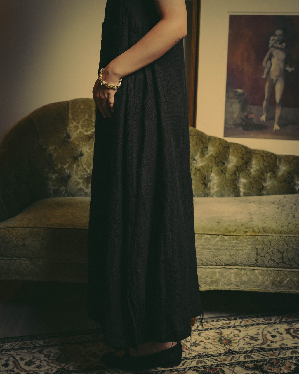 -SPECIAL- "Y's" 21SS Textured sleeveless long vest
