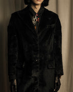 -SPECIAL- "Salvatore Ferragamo"
90's-00's A neat silhouette 100% lapin fur coat