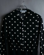 “Comme des Garçons Comme des Garçons“ Dot patterned wool knit cardigan