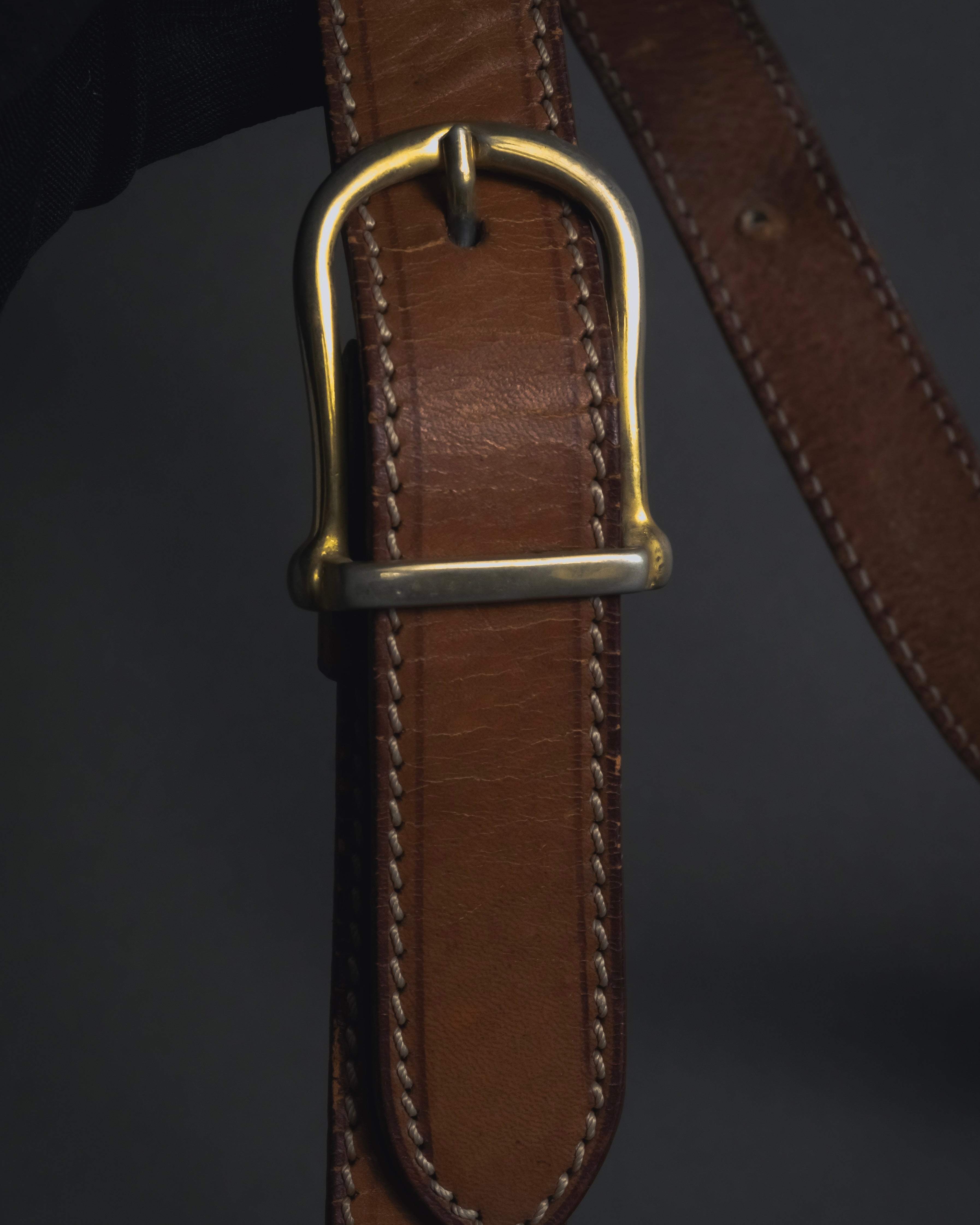 "CELINE" 80’s macadam canvas shoulder bag