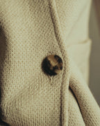 “Salvatore Ferragamo” 90’s-00’s Virgin wool raglan-sleeve cardigan jacket