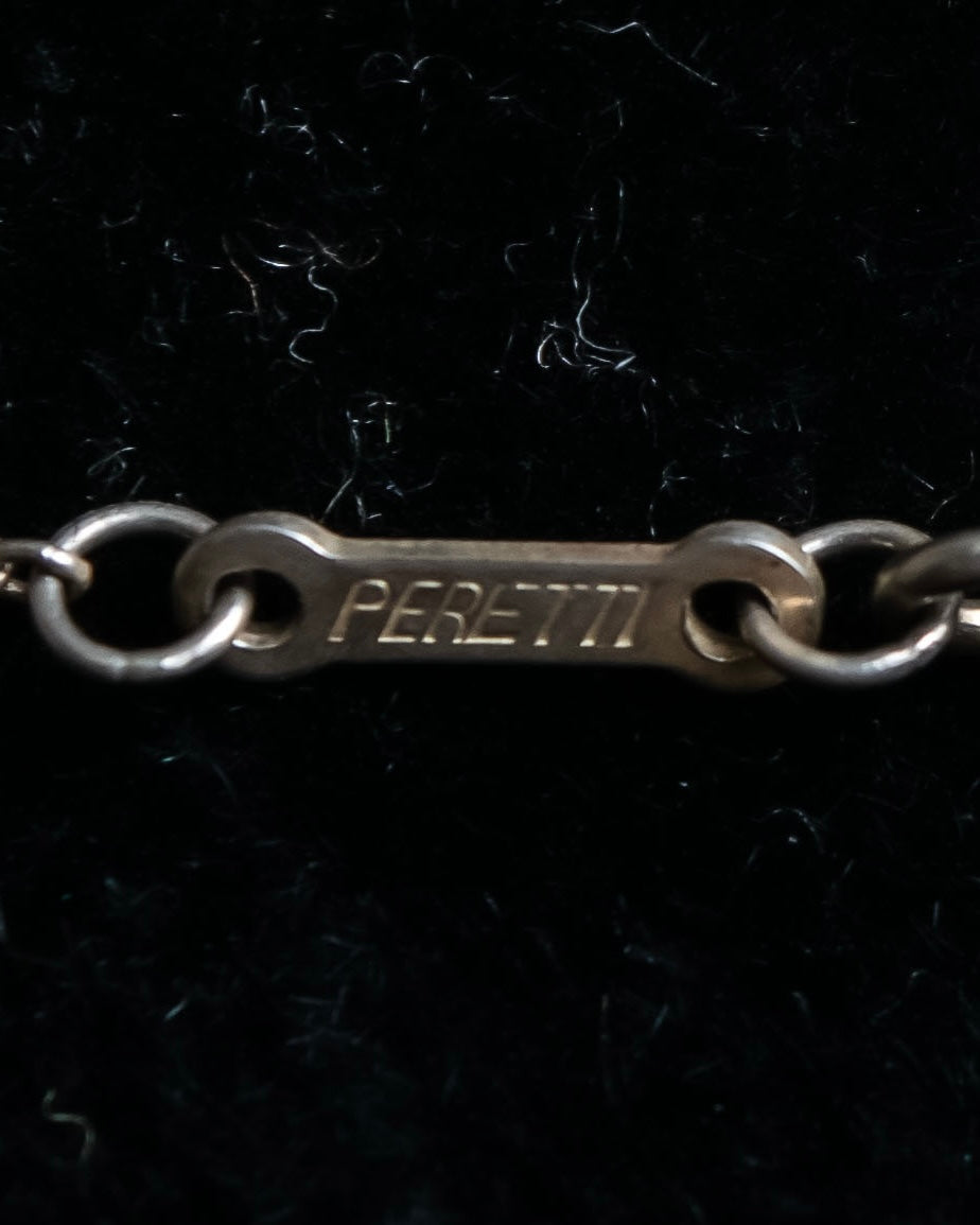 "Tiffany&amp;Co" Elsa Peretti double teardrop motif pendant