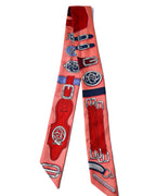 HERMES/ “Harnais des Présidents” Twilly Silk Scarf