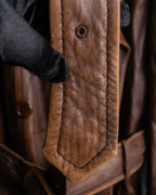 "Burberrys" Vintage-inspired leather oversized trench coat