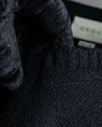 "GUCCI" Horsebit design V-neck cashmere knit
