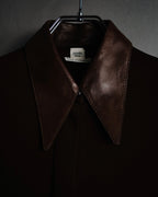 –SPECIAL– "HERMES"
00’s Transformable leather-trim viscose shirt