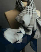 "Burberrys" 80's-90's Lightweight checked scarf