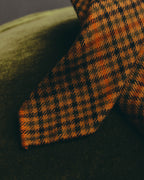 -SPECIAL- “HERMÈS” 70’s-90’s Glen plaid cashmere tie