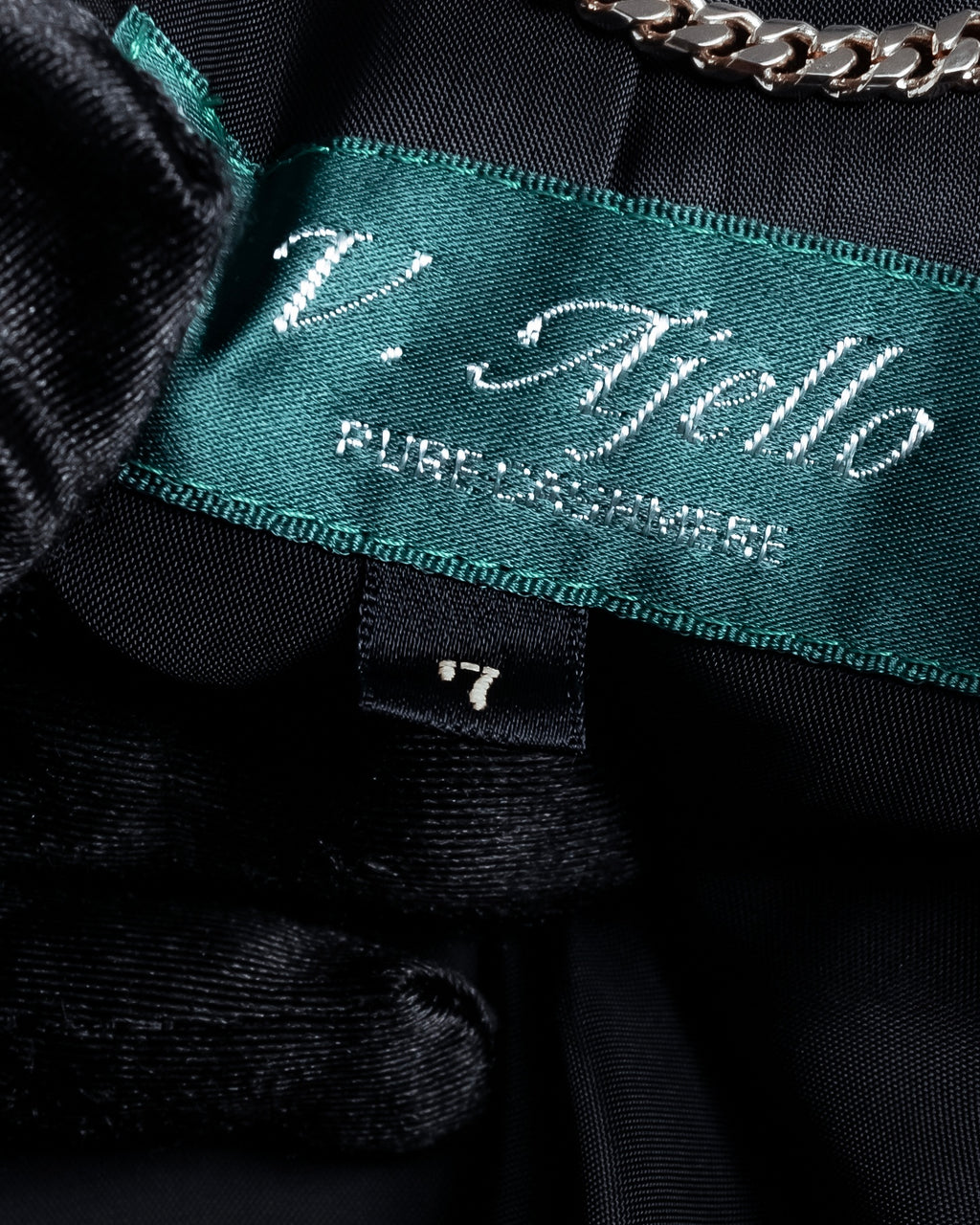 "Vintage raglan sleeve 100% cashmere stand-collar coat"