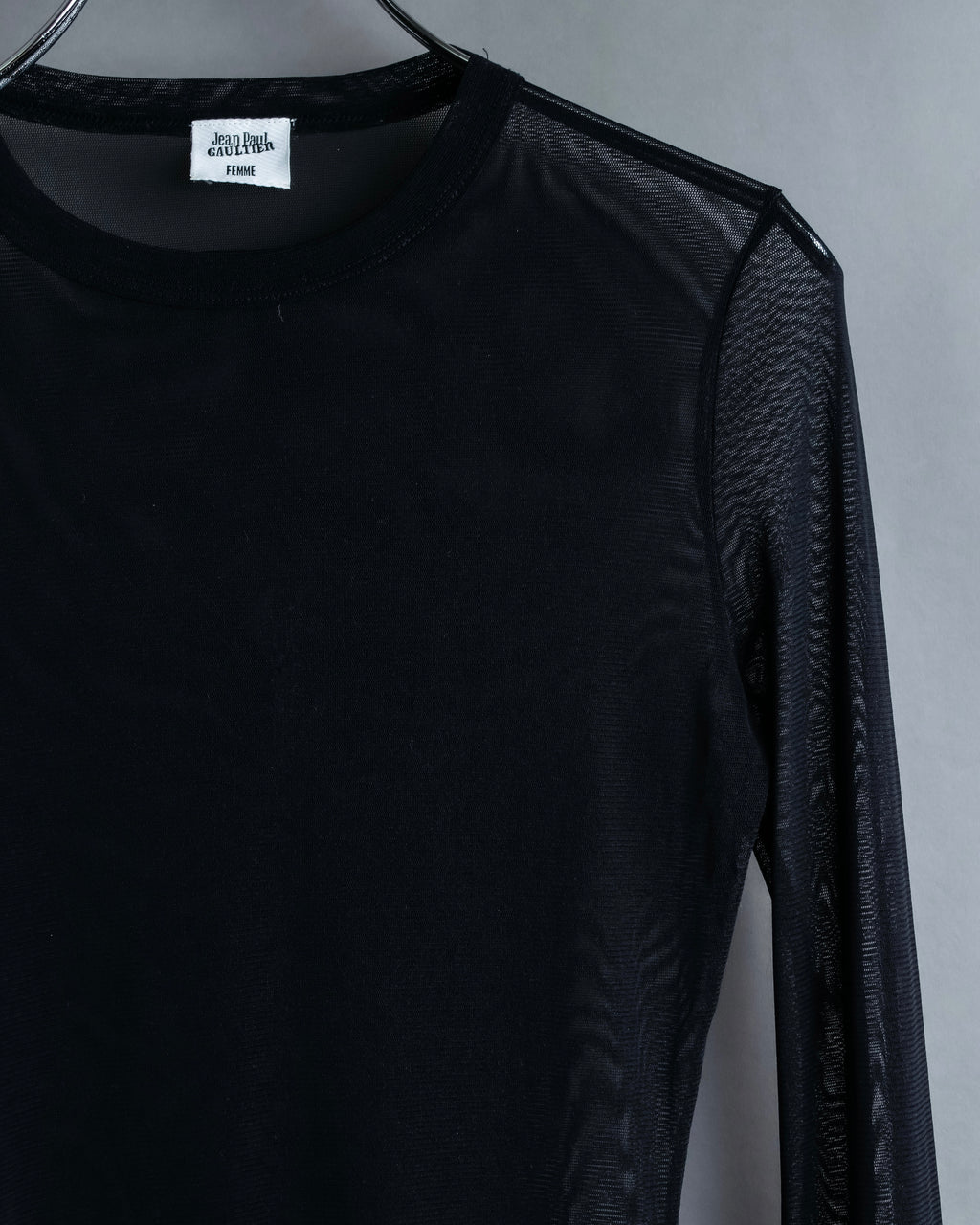 “Jean Paul Gautier” Fringe detailed  asymmetry shear top