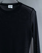 “Jean Paul Gautier” Fringe detailed  asymmetry shear top